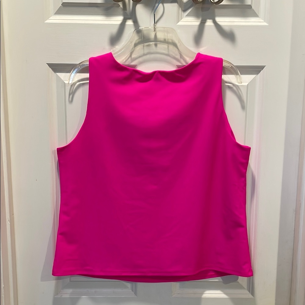 Jude Connally NWT Women's Jenna Hot Pink Sleeveless Top, size large. - Picture 3 of 5